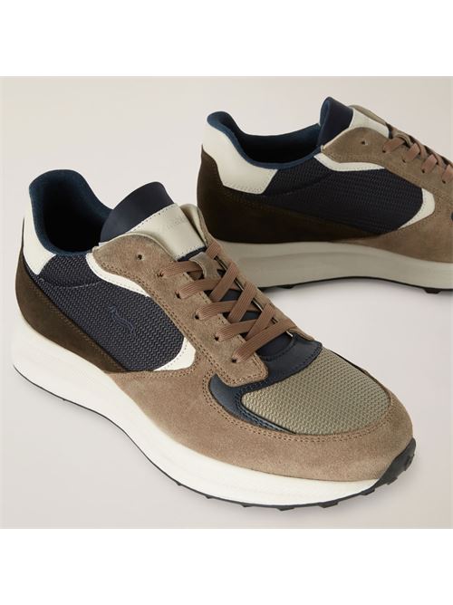 SCARPA UOMO CAMOSCIO - TEX FABRIC HARMONT & BLAINE | EFM242.090.6260/BEIGE-BLU